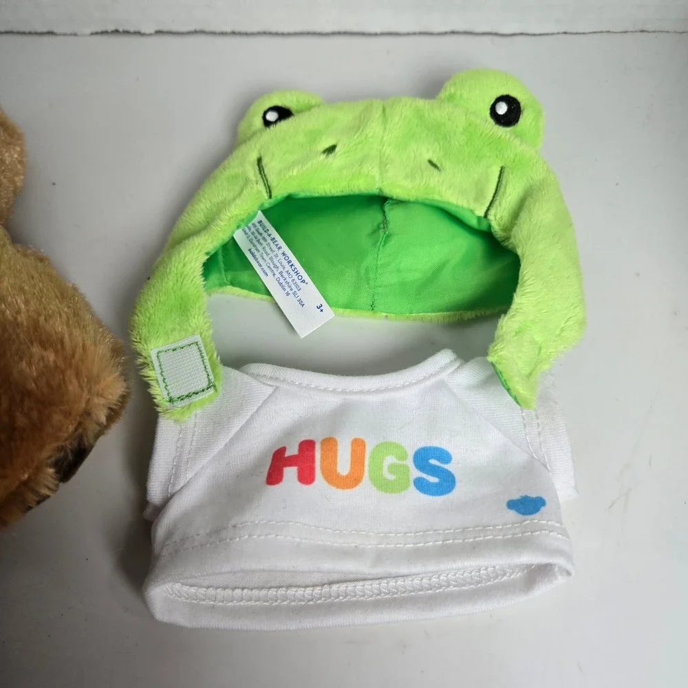 Build A Bear Walmart Capybara Plush Stuffed Animal Mini Bean With Frog Hat Shirt